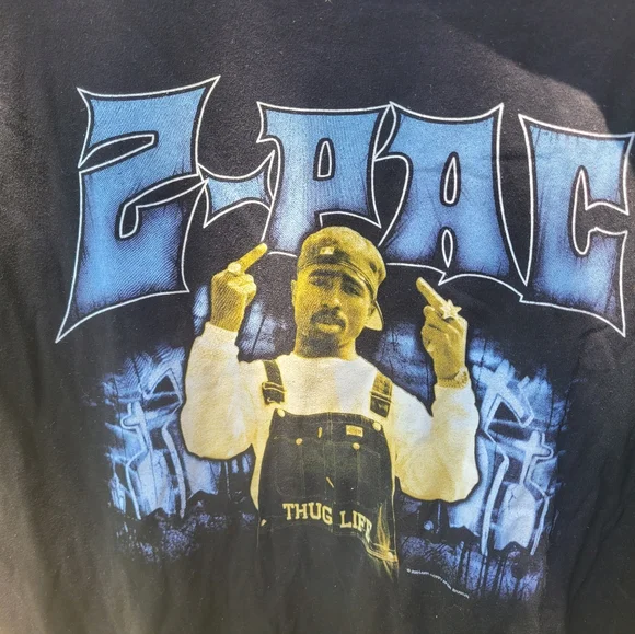 Vintage 2pac Band tee mens size xl black graphic tee - Picture 3 of 5